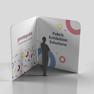 An example of a finished Fabric exhibition soloutions