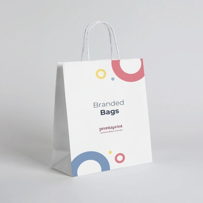 An example of a finished branded bag