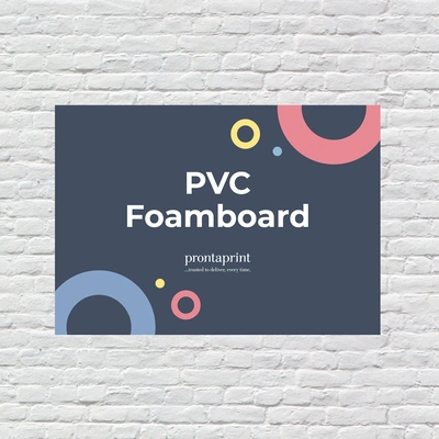 An example of a finished PVC foamboard