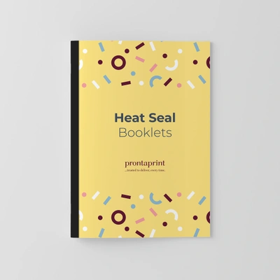 An example of a finished Heat Seal Bound Booklet