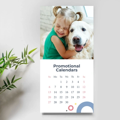 An example of a finished promotional calendar