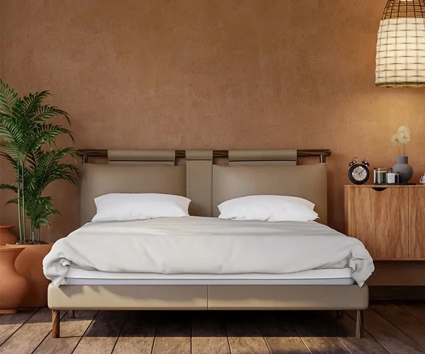 An example of indoor architectural film being used in a bedroom