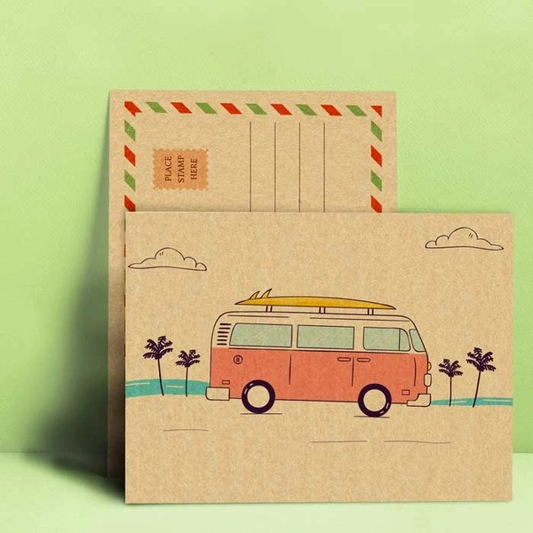 A6 300gsm Kraft Postcard 