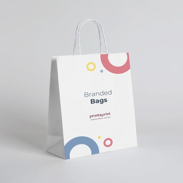 An example of a finished branded bag