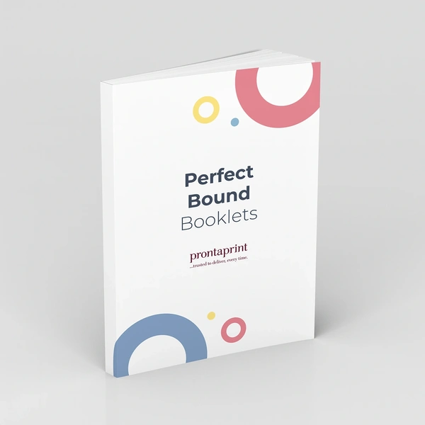 An example of a finished perfect bounded booklet.