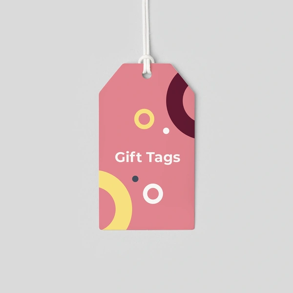 An example of a finished gift tag