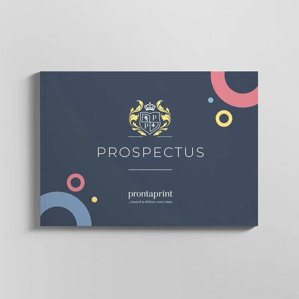 An example of a finished prospectus printing