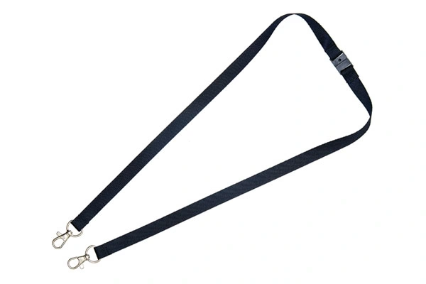  Black - Double - Clip - Lanyard