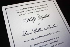  Thermographed - Wedding - Invitations - 300x200