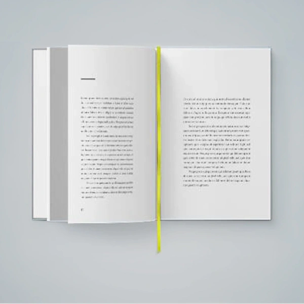 An example of a book ribbon