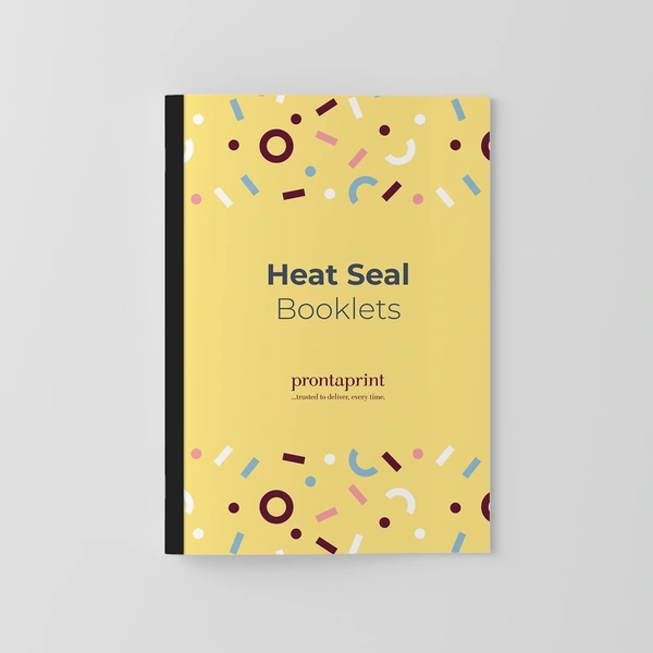 An example of a finished Heat Seal Bound Booklet